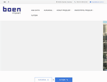 Tablet Screenshot of boen.com.tr
